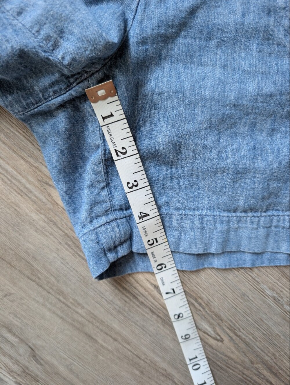 Talbots Chambray Linen-cotton-Blend Women’s Shorts - Picture 3 of 7